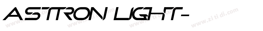 Astron Light字体转换